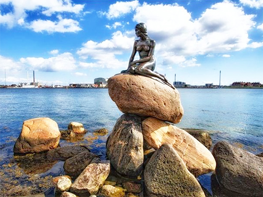 Памятник русалочке, Копенгаген (Дания)