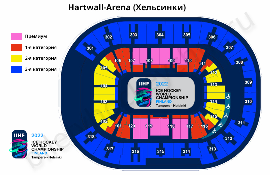 Фото и описание ледовой арены «Hartwall Arena»» Хельсинки (Финляндия)
