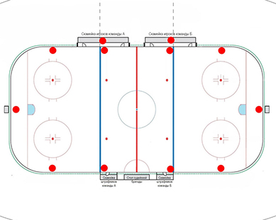 Схема ледового дворца «Tampere Deck Arena» Тампере (Финляндия)