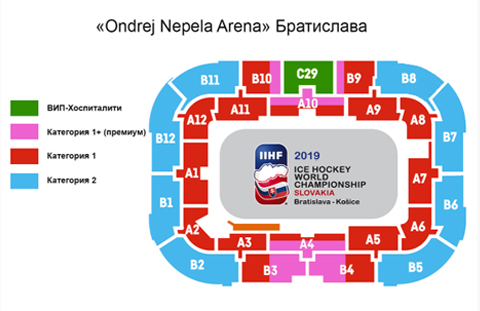 Фото и описание ледовой арены «Ondrej Nepela Arena» Братислава (Словакия)